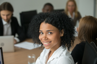 young professional in meeting