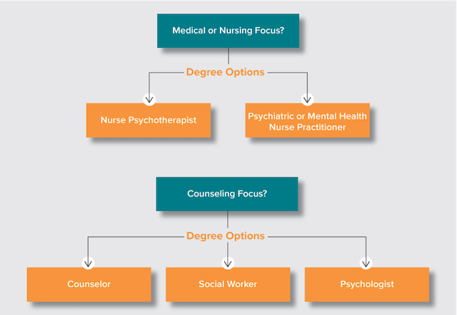 The five mental health counseling degree options 