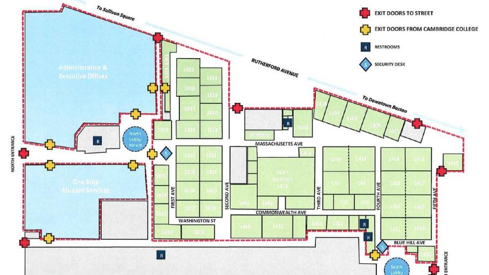 Boston Campus Building Map