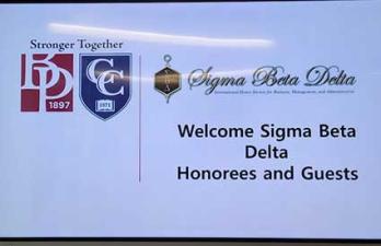 Sigma Beta Delta Welcome