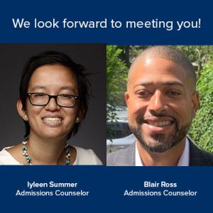 Admissions Counselors - Iyleen Summer & Blair Ross
