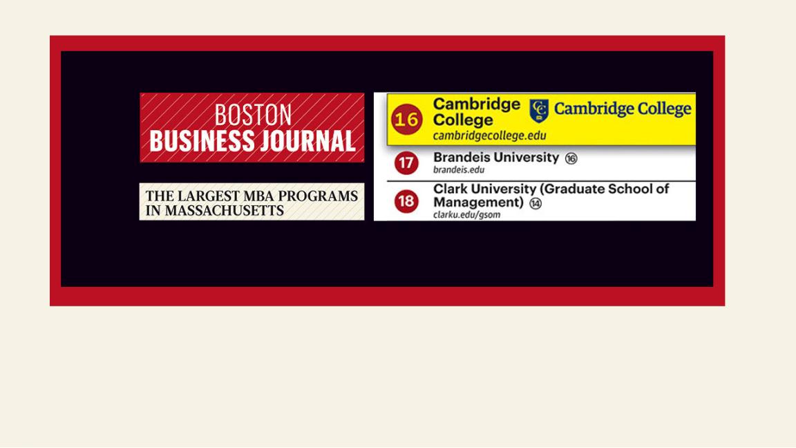 BBJ MBA rankings